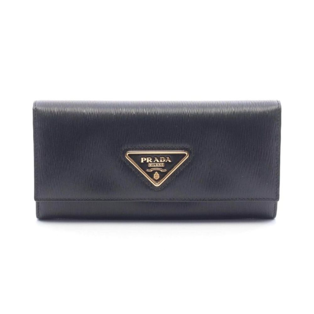 Prada VITELLO MOVE Leather Long Wallet